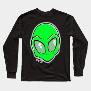 Green Alien Long Sleeve T-Shirt